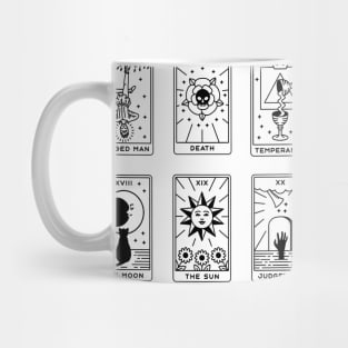 Tarot Deck Major Arcana Tarot Cards in Order Mug